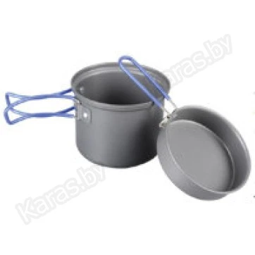 Котелок 1,0 л алюминиевый с крышкой-сковородкой Tramp  TRC-039